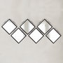Wallity Juego de Espejos SETAYNA_027 de 6 Piezas - 24 x 24 cm